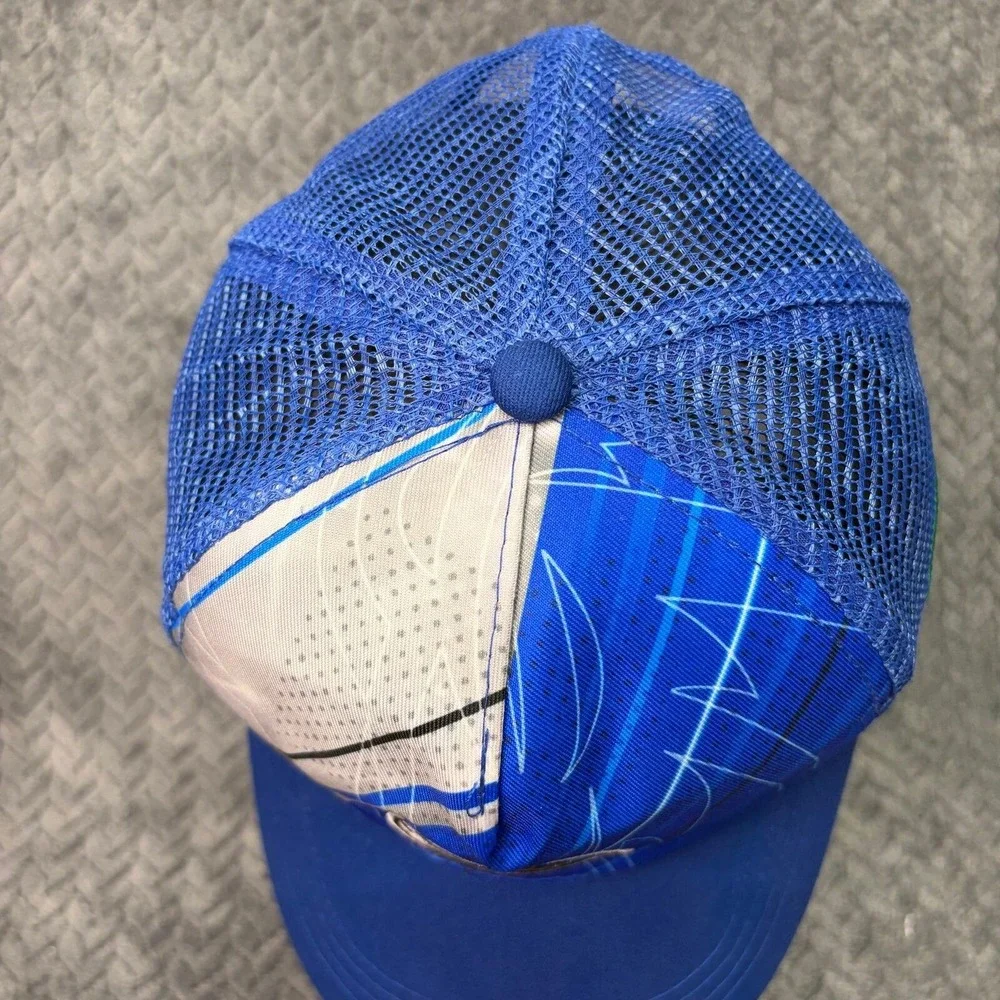 Dallas Mavericks NBA Sprite Trucker Hat Blue White Mesh Snapback Cap 1309